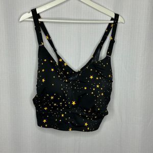 Torrid Black Gold‎ Star Clusters Bikini Top 5x DD/F